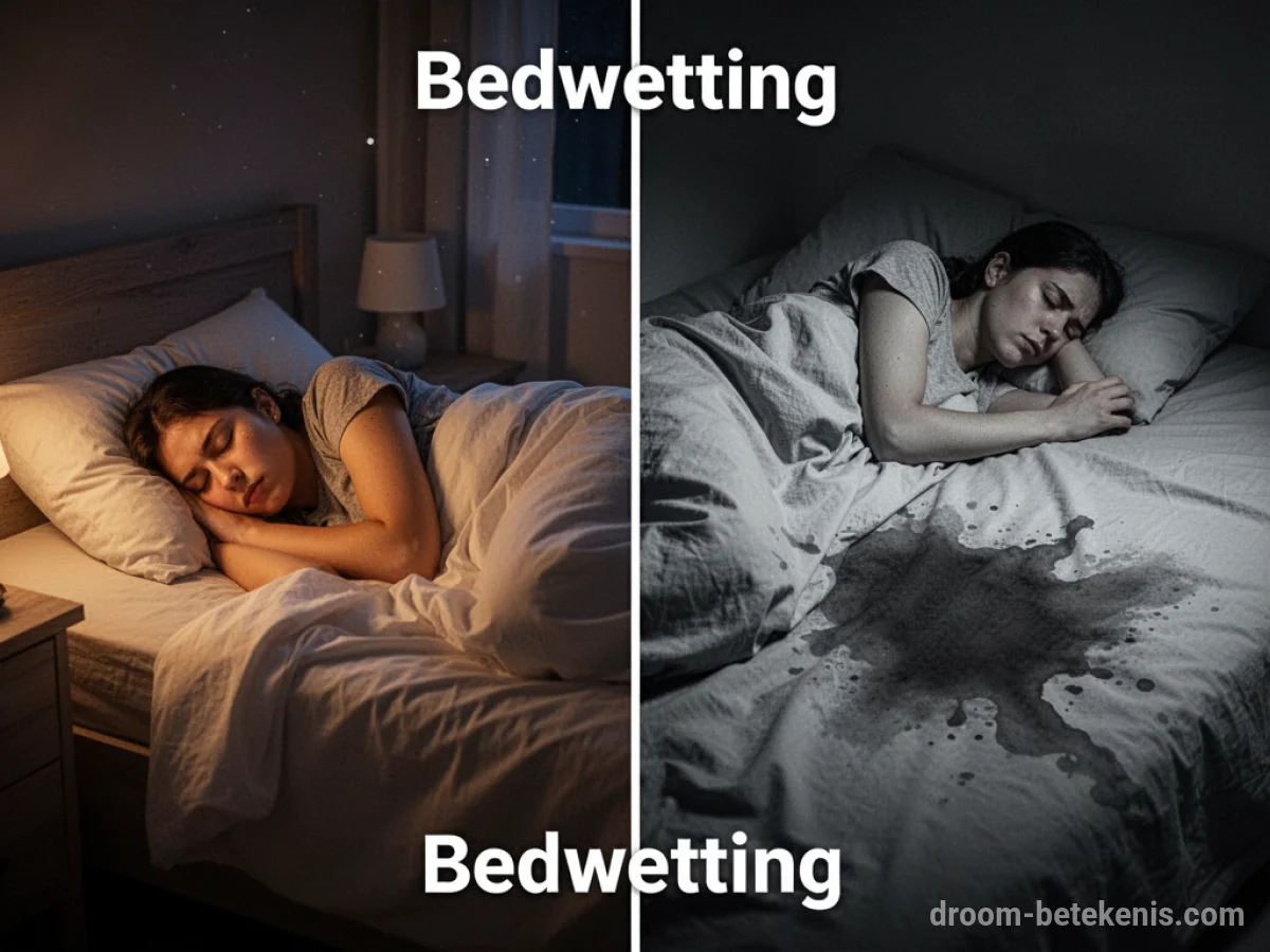 Gedetailleerde droominterpretatie: Verschillende scenario's met Bedplassen in de droom