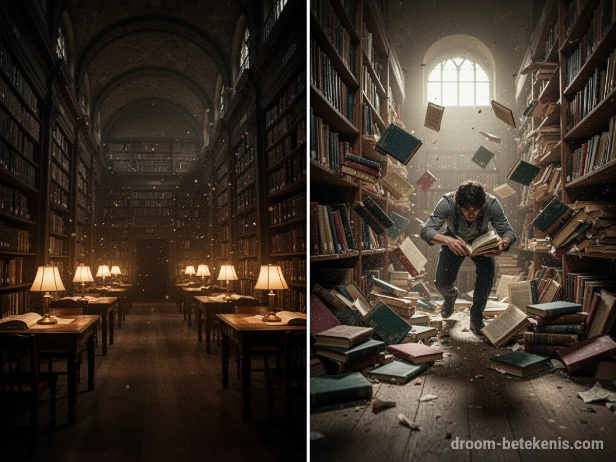 Gedetailleerde droominterpretatie: Verschillende scenario's met Bibliotheek in de droom