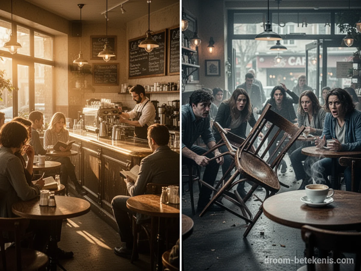 Gedetailleerde droominterpretatie: Verschillende scenario's met Café in de droom