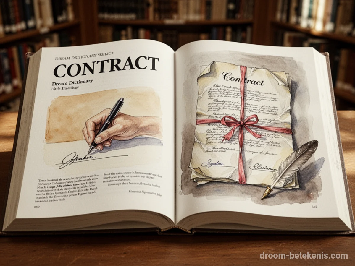 Algemene betekenis: het droomsymbool Contract - Archetypen en symboliek