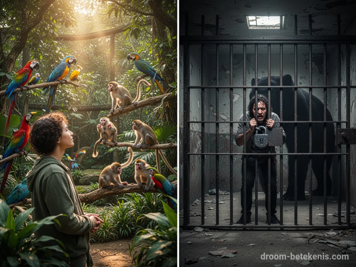 Gedetailleerde droominterpretatie: Verschillende scenario's met Dierentuin in de droom