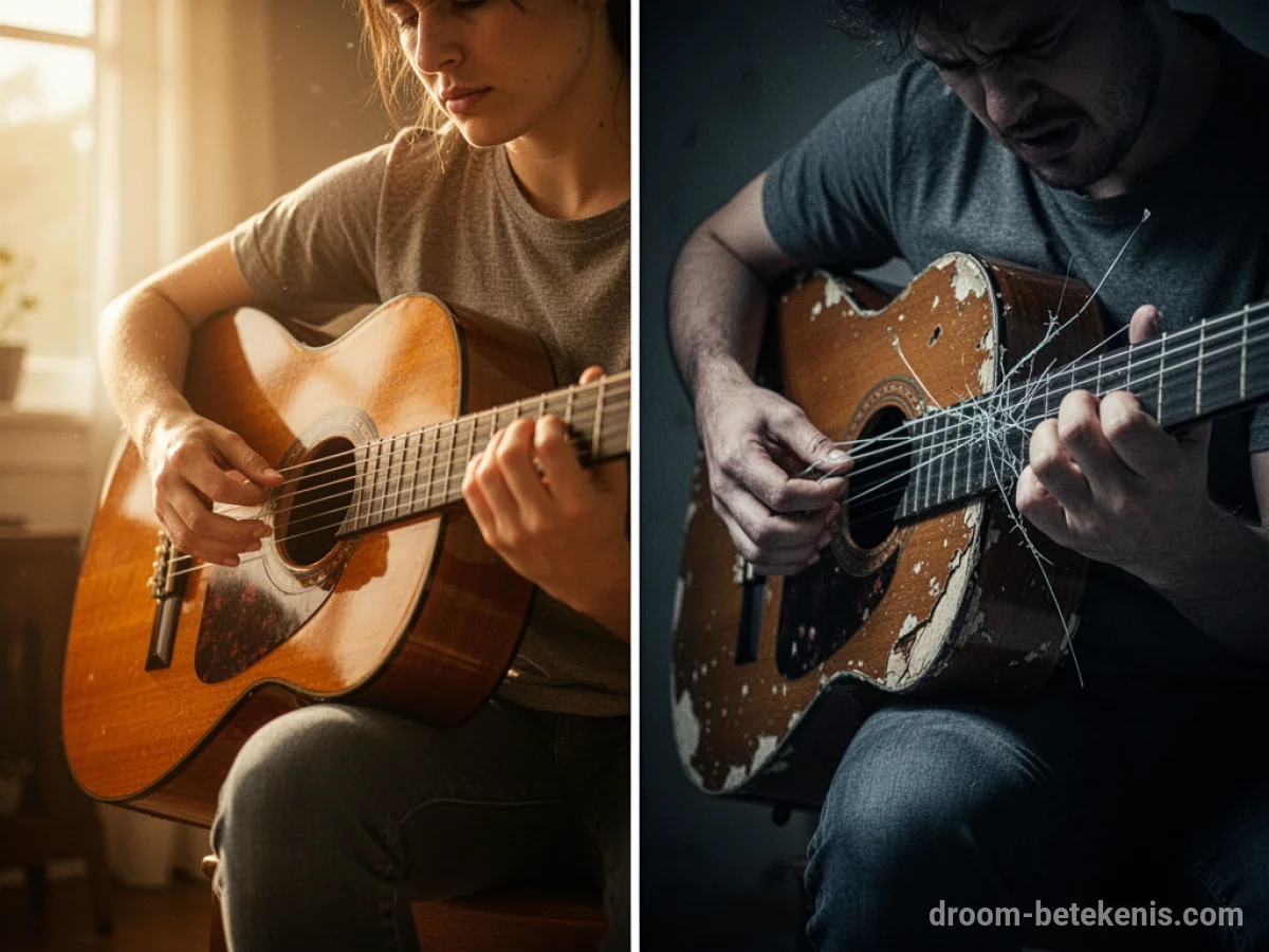 Gedetailleerde droominterpretatie: Verschillende scenario's met Gitaar in de droom