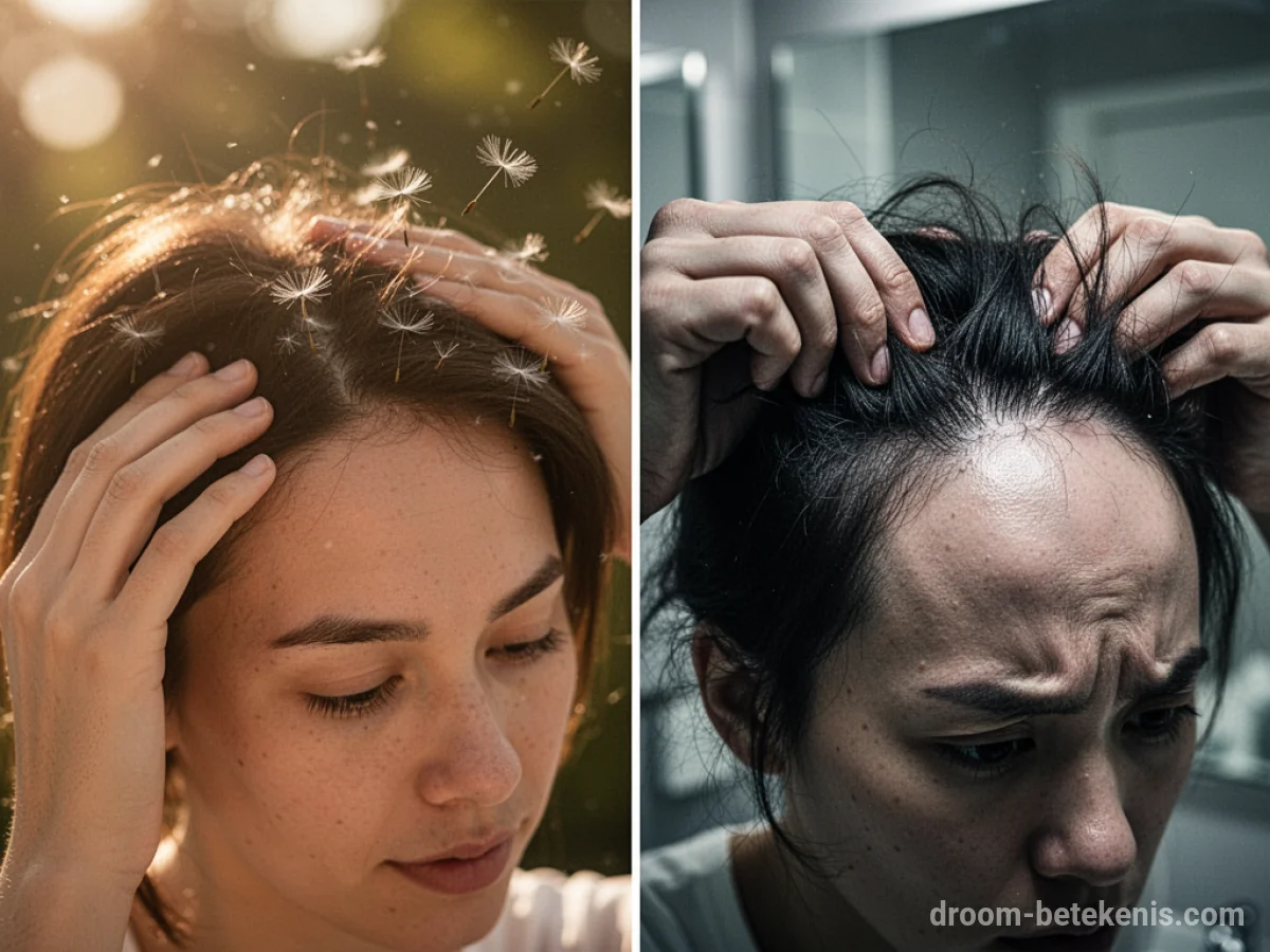 Gedetailleerde droominterpretatie: Verschillende scenario's met Haaruitval in de droom