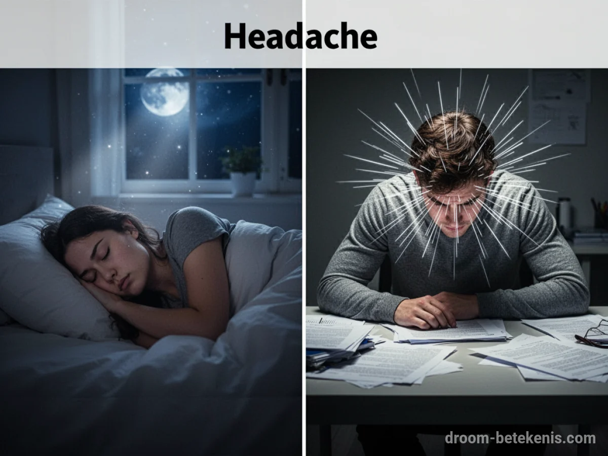 Gedetailleerde droominterpretatie: Verschillende scenario's met Hoofdpijn in de droom