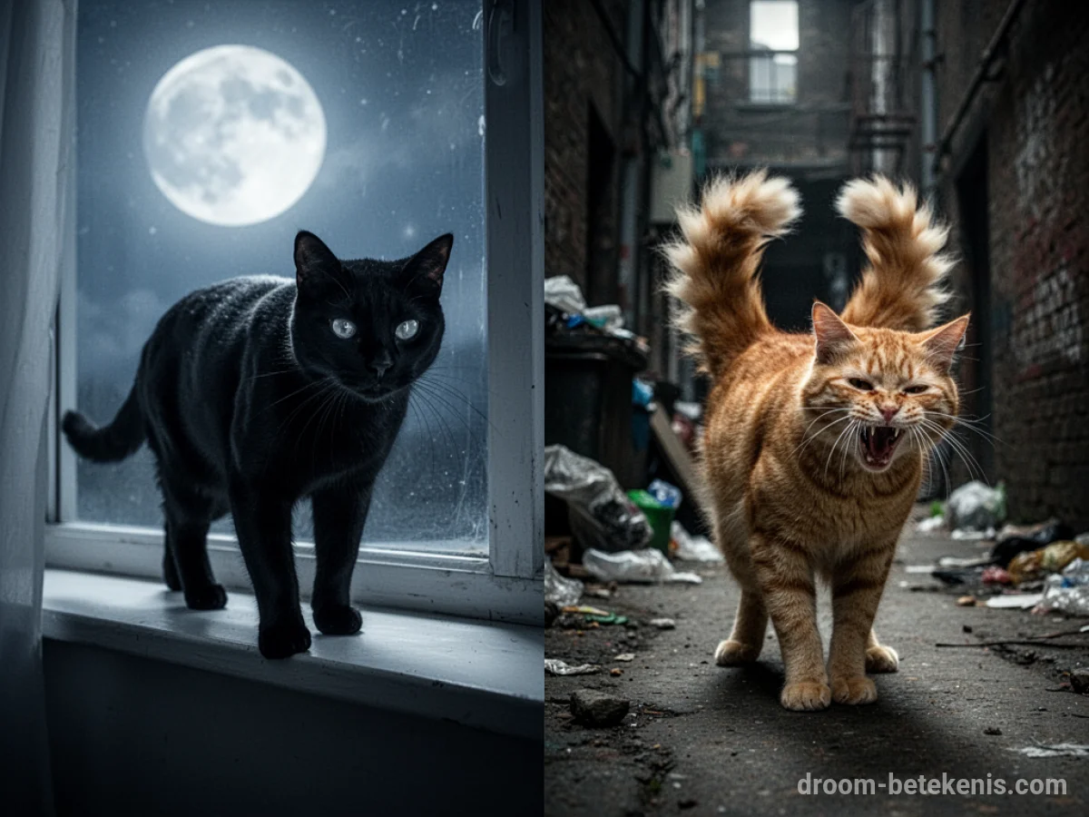 Gedetailleerde droominterpretatie: Verschillende scenario's met Kat in de droom