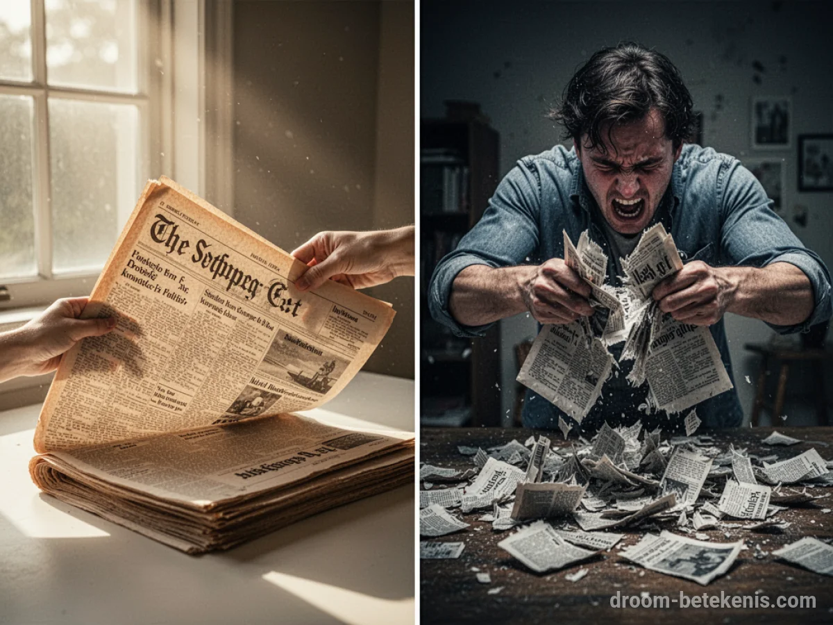 Gedetailleerde droominterpretatie: Verschillende scenario's met Krant in de droom