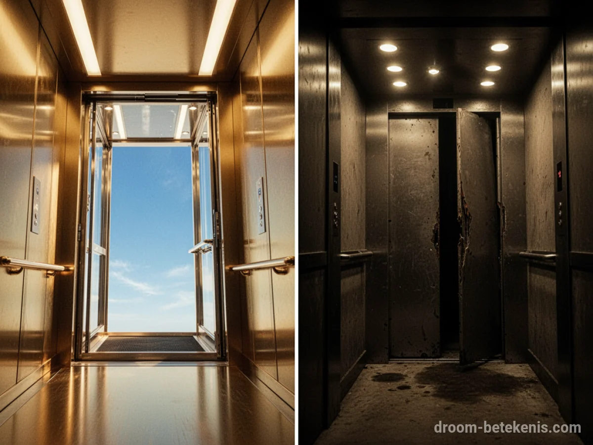 Gedetailleerde droominterpretatie: Verschillende scenario's met Lift in de droom