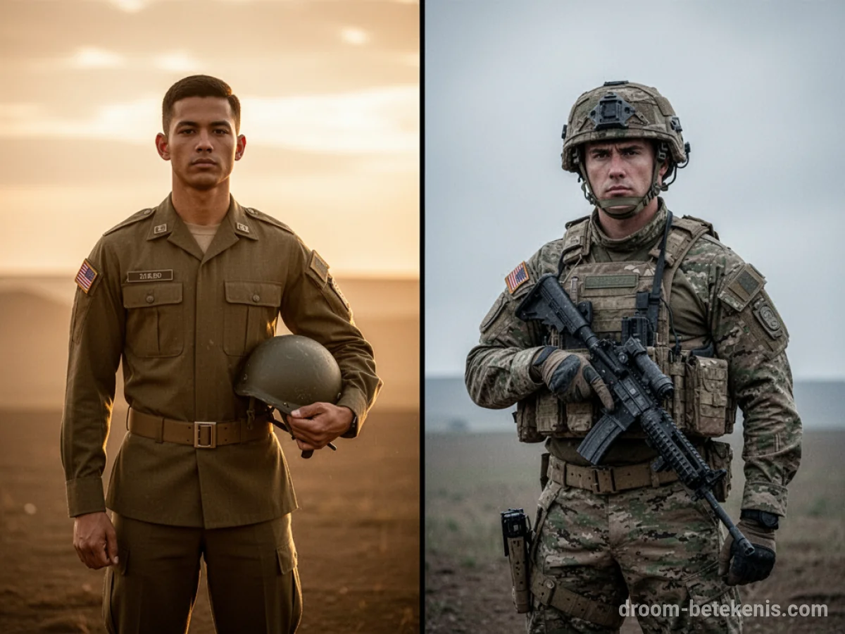 Gedetailleerde droominterpretatie: Verschillende scenario's met Militair in de droom
