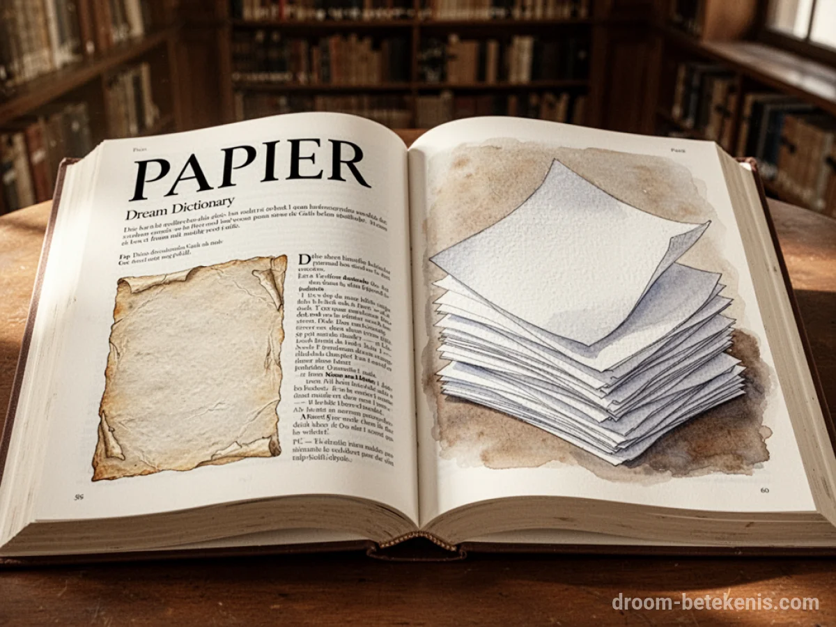 Algemene betekenis: het droomsymbool Papier - Archetypen en symboliek