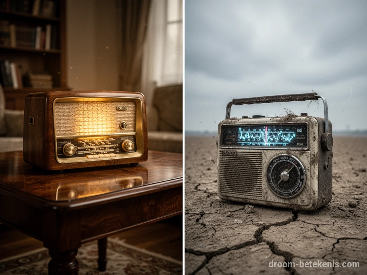 Gedetailleerde droominterpretatie: Verschillende scenario's met Radio in de droom