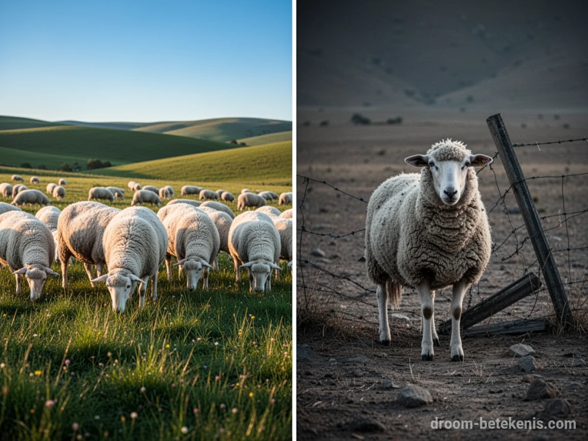 Gedetailleerde droominterpretatie: Verschillende scenario's met Schaap in de droom