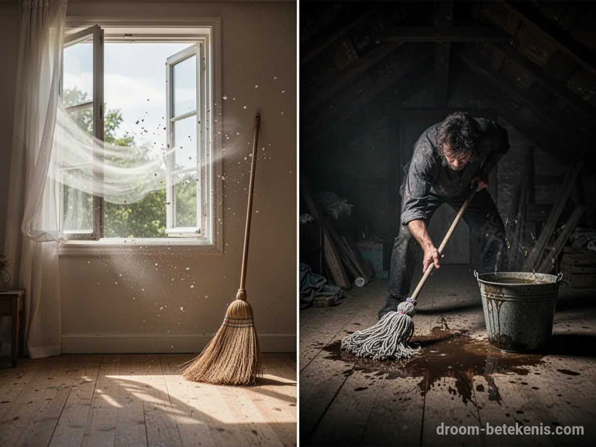 Gedetailleerde droominterpretatie: Verschillende scenario's met Schoonmaak in de droom
