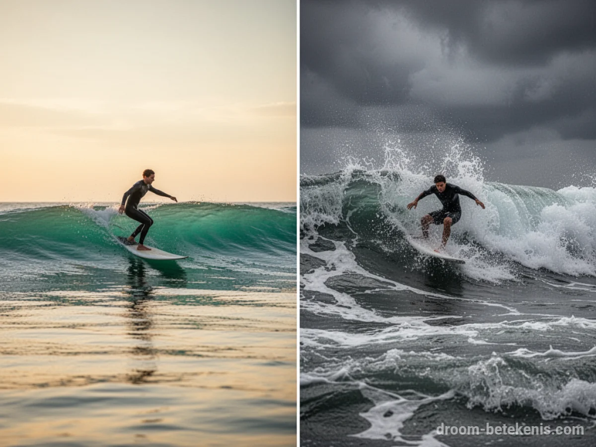 Gedetailleerde droominterpretatie: Verschillende scenario's met Surfen in de droom
