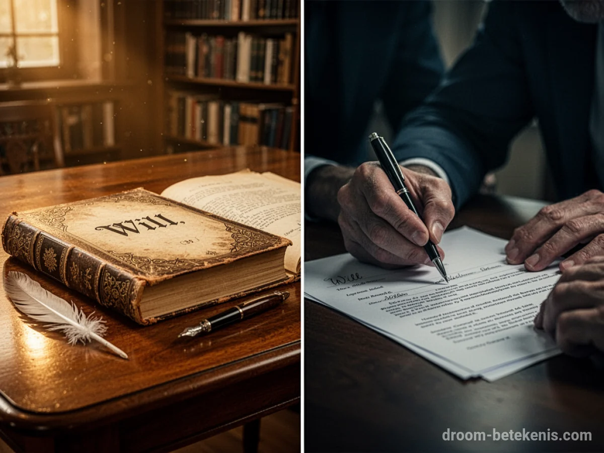 Gedetailleerde droominterpretatie: Verschillende scenario's met Testament in de droom