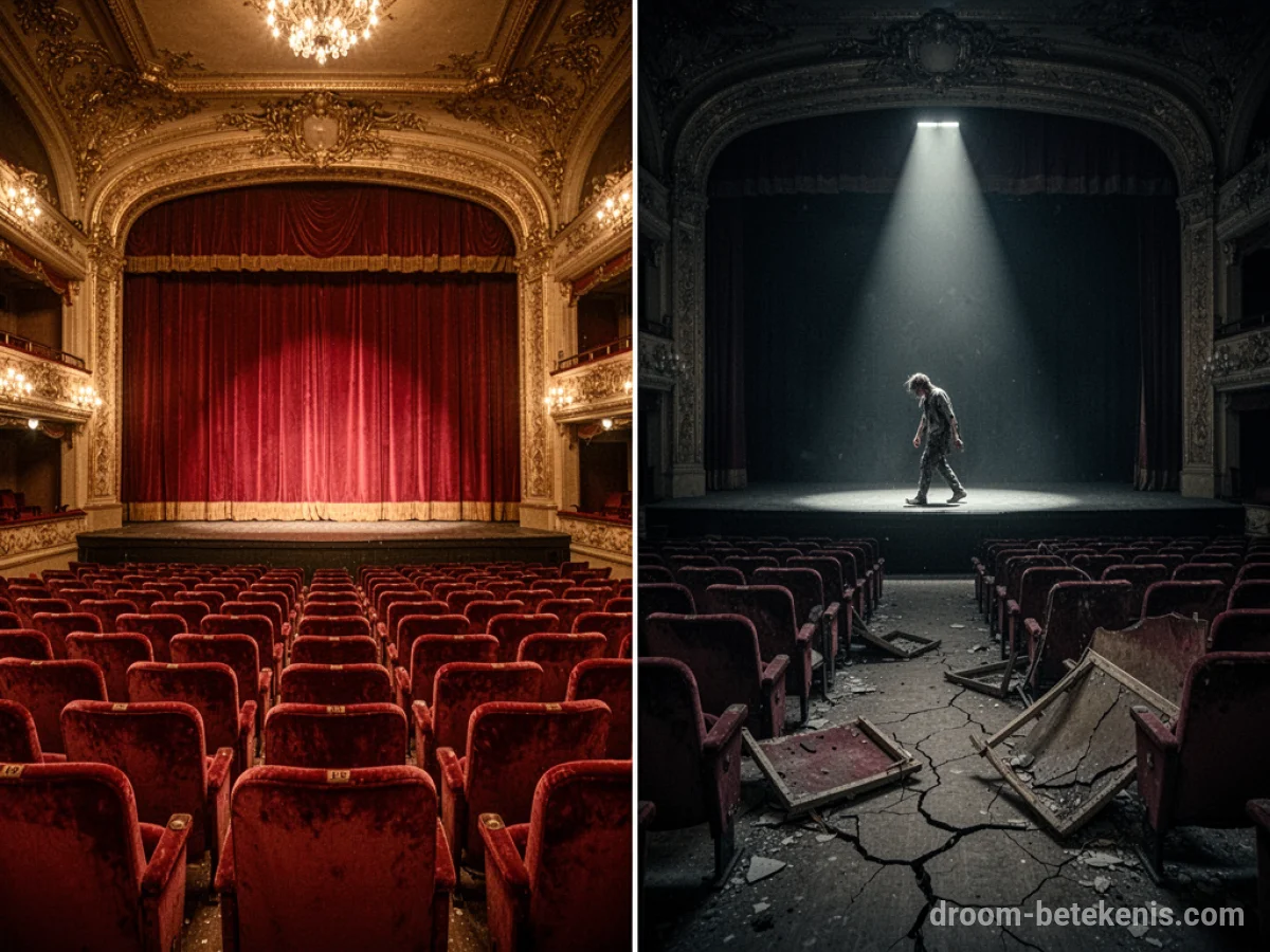 Gedetailleerde droominterpretatie: Verschillende scenario's met Theater in de droom