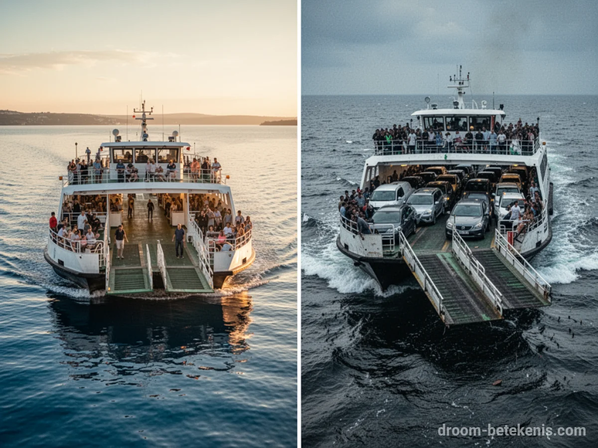 Gedetailleerde droominterpretatie: Verschillende scenario's met Veerboot in de droom