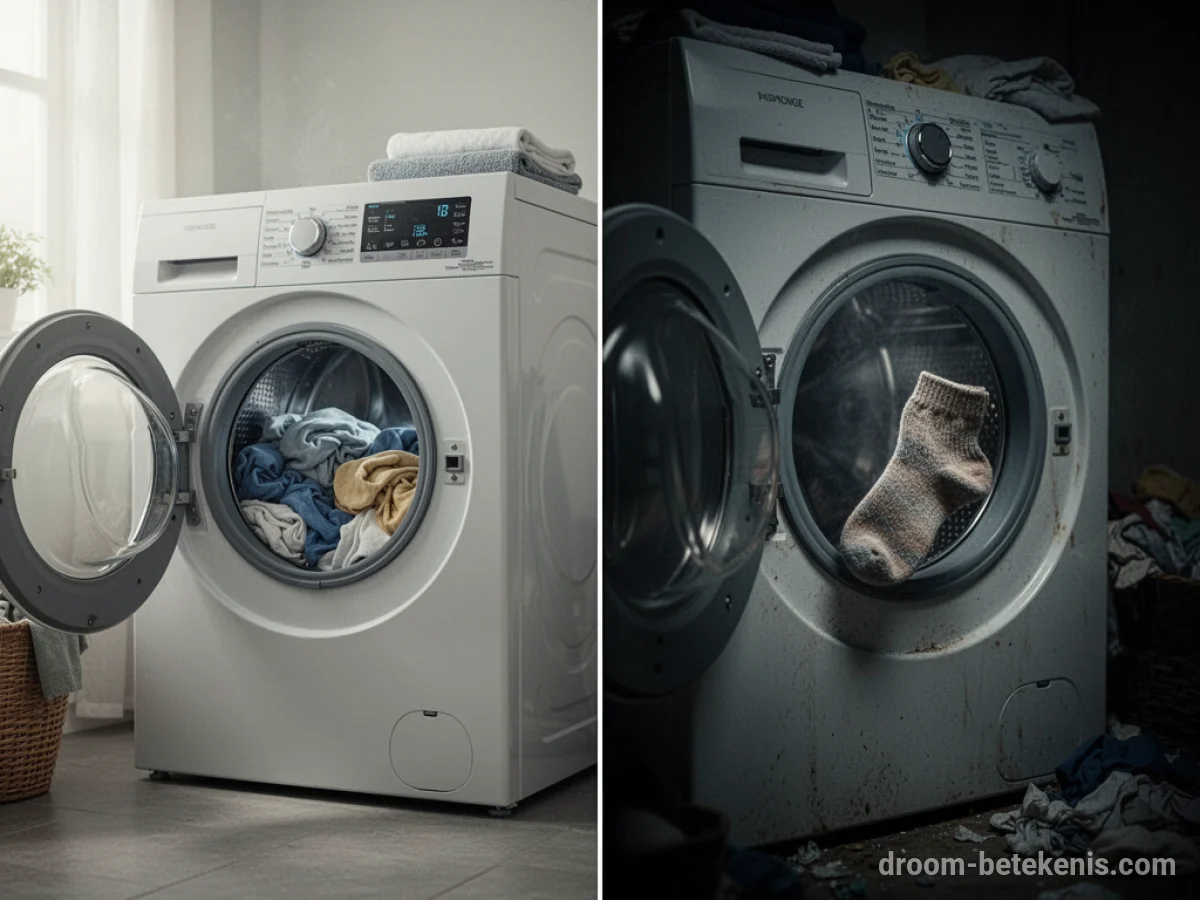 Gedetailleerde droominterpretatie: Verschillende scenario's met Wasmachine in de droom