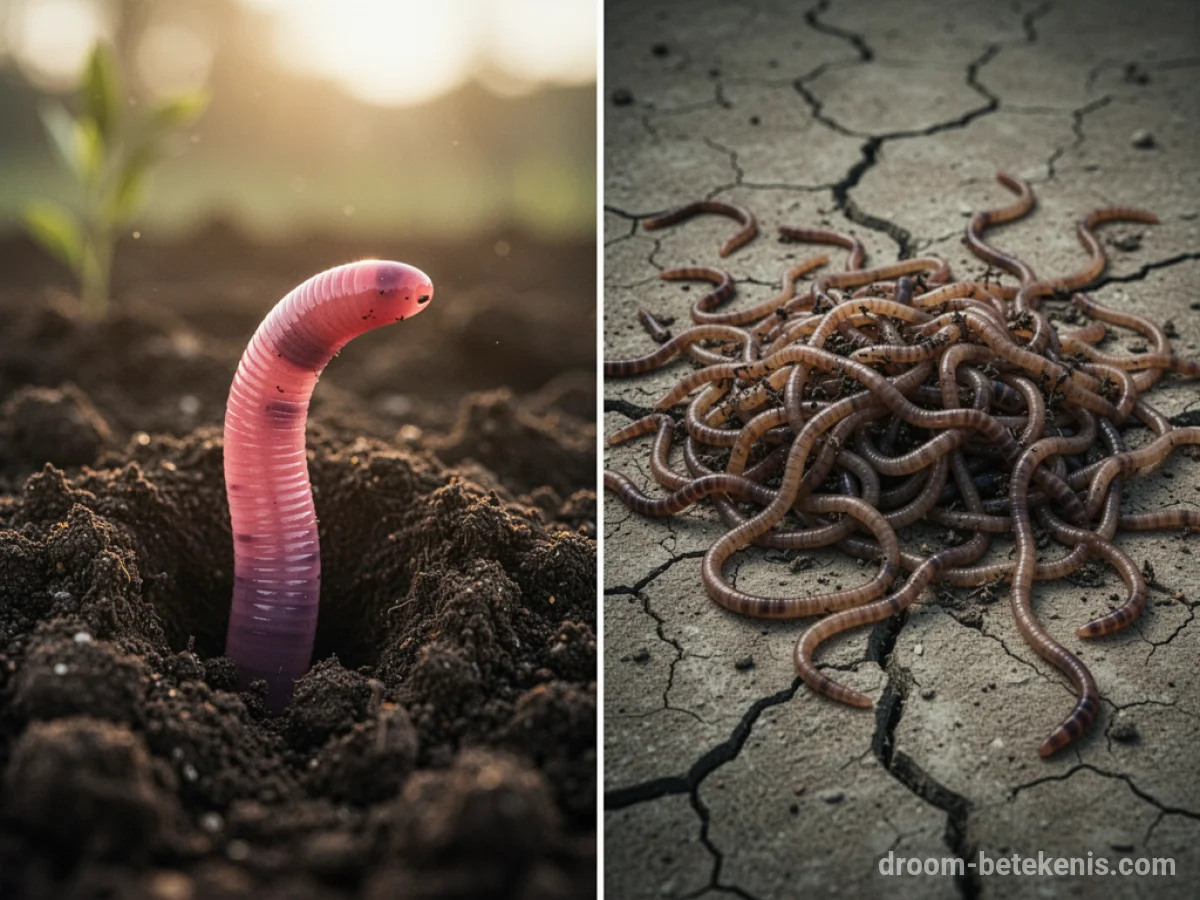 Gedetailleerde droominterpretatie: Verschillende scenario's met Worm in de droom