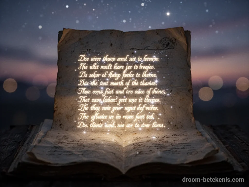 Dromen over Gedicht : betekenis en droominterpretatie