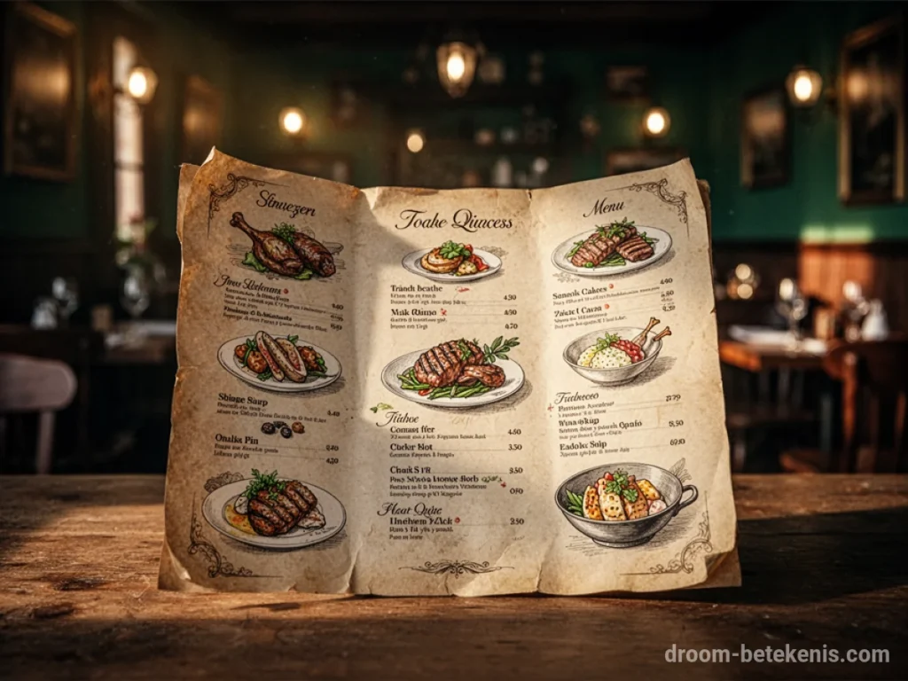 Dromen over Menu : betekenis en droominterpretatie