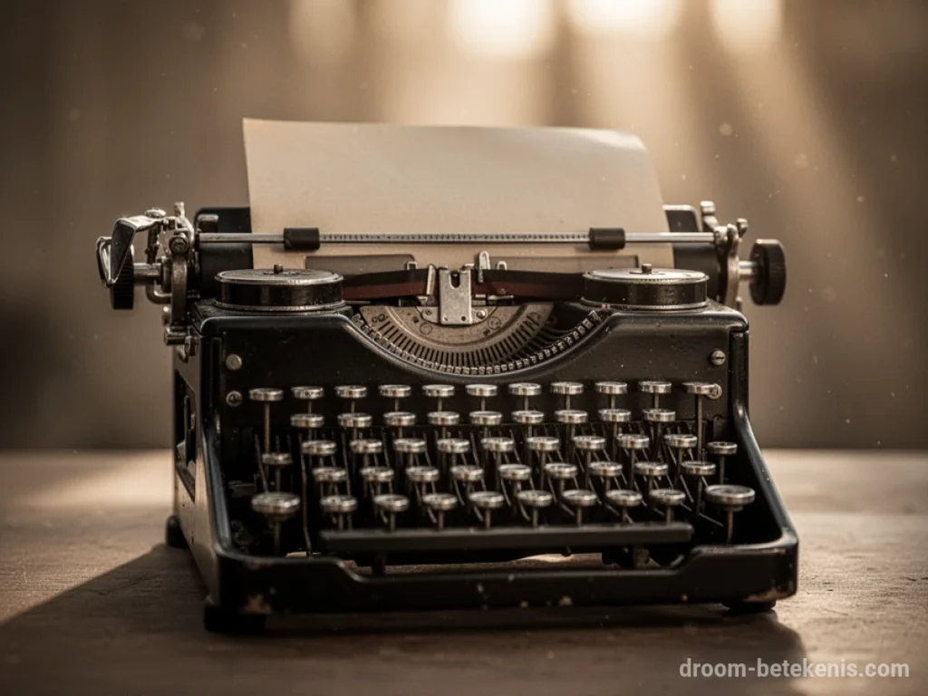 Dromen over Typemachine : betekenis en droominterpretatie